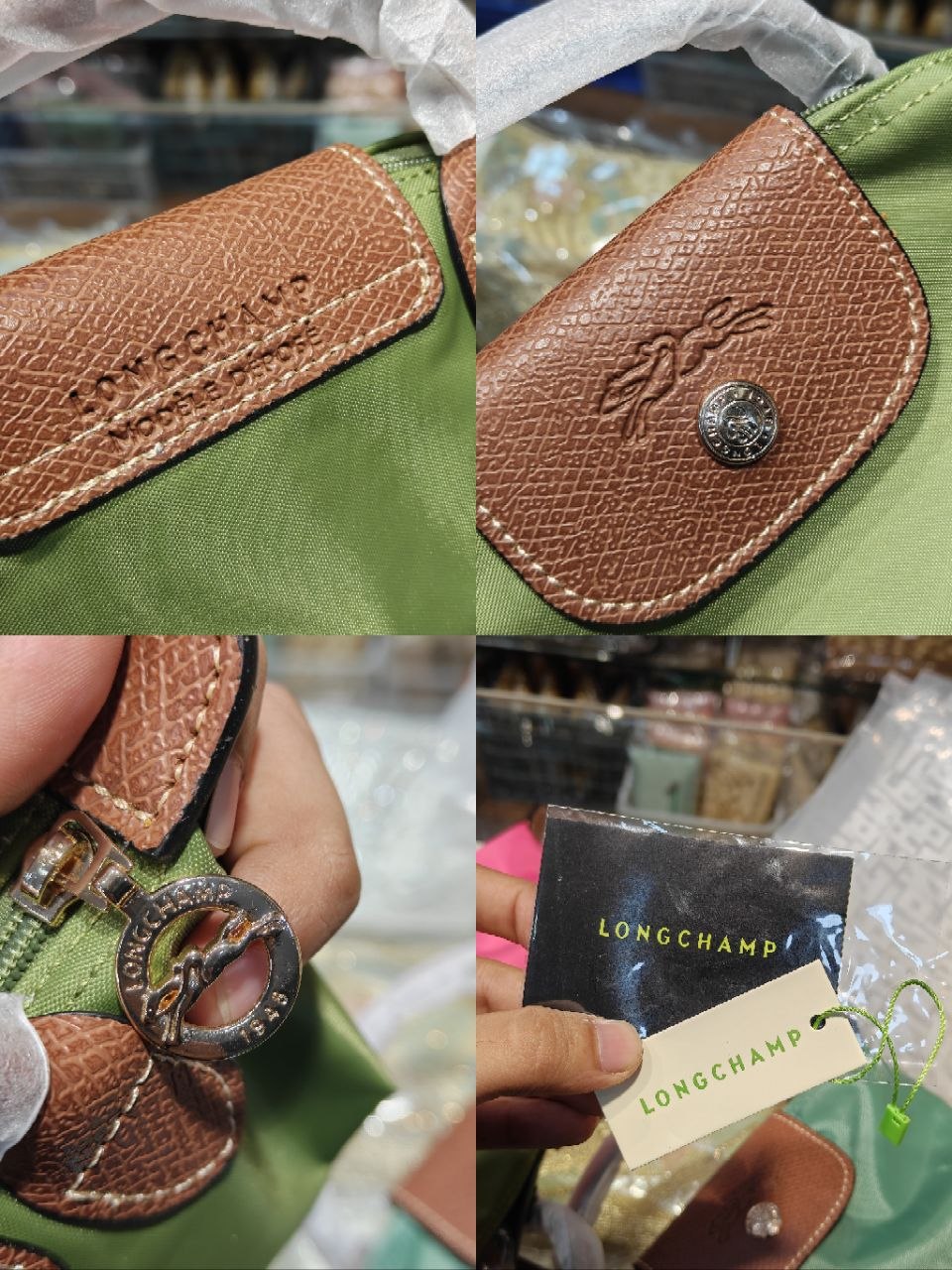 Long Champ Small Bag ( Phone Sized ) ( With Sling Belt )
