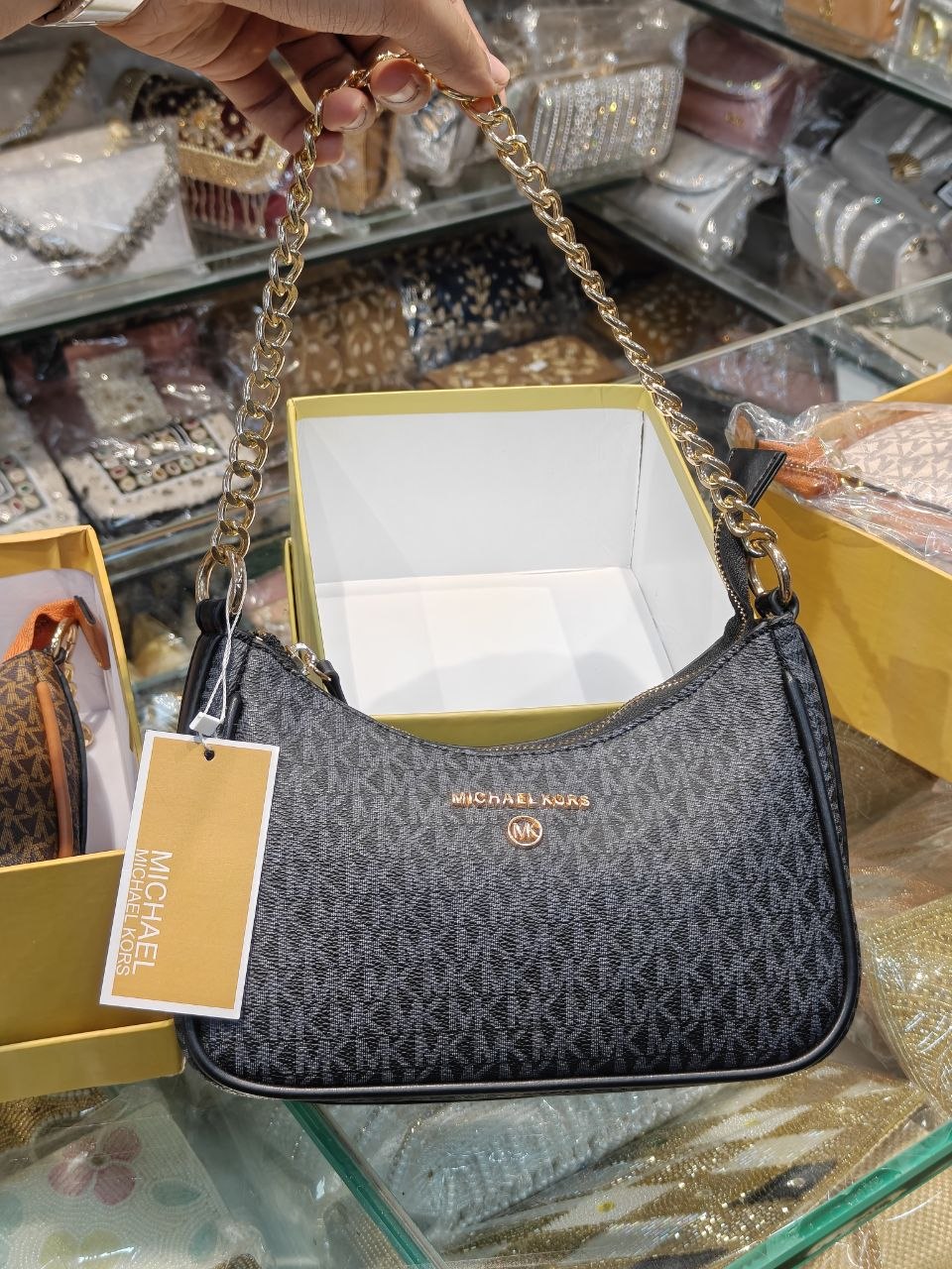 Mk Chain Sling With Long Belt (With Box and Dust Bag )