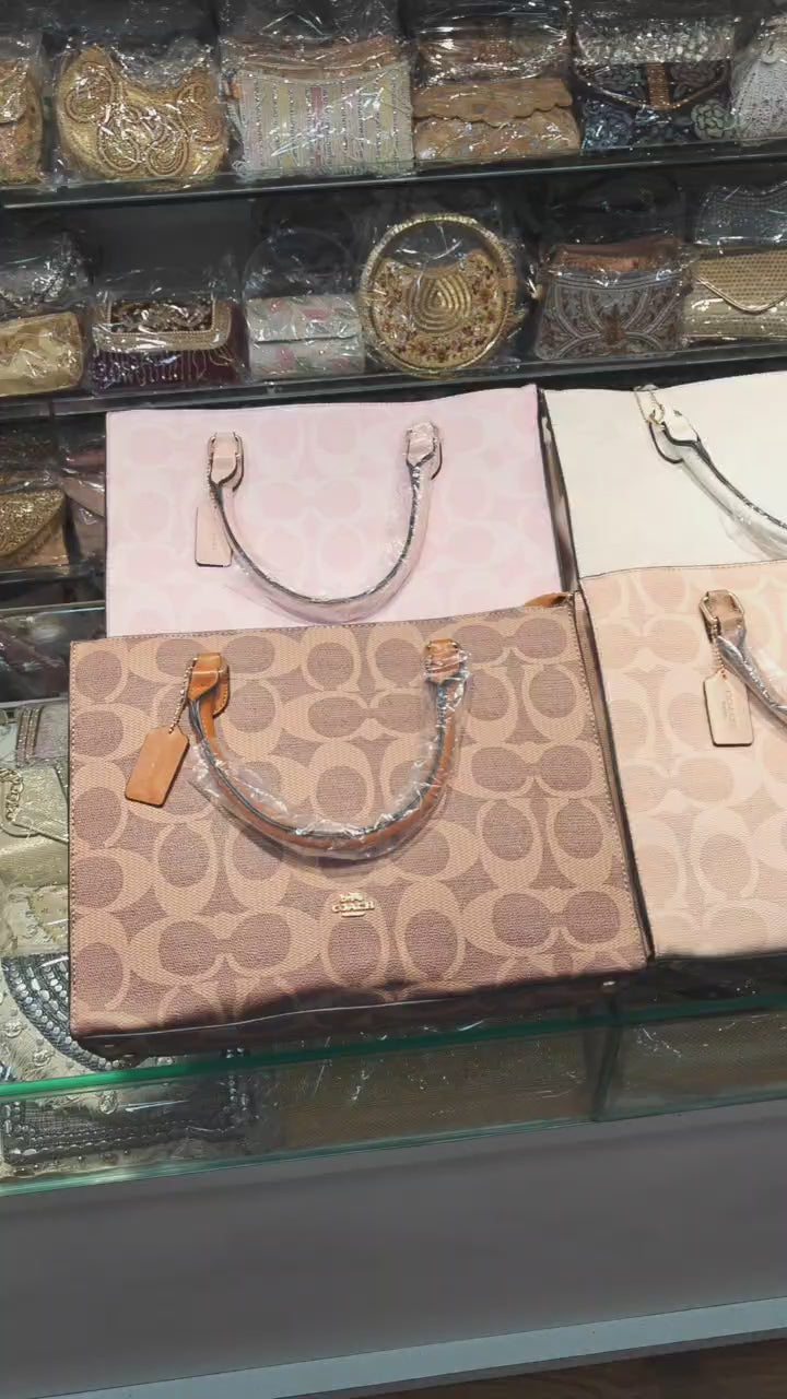 Coa*h Tote bag with long belt ( Laptop Sized )